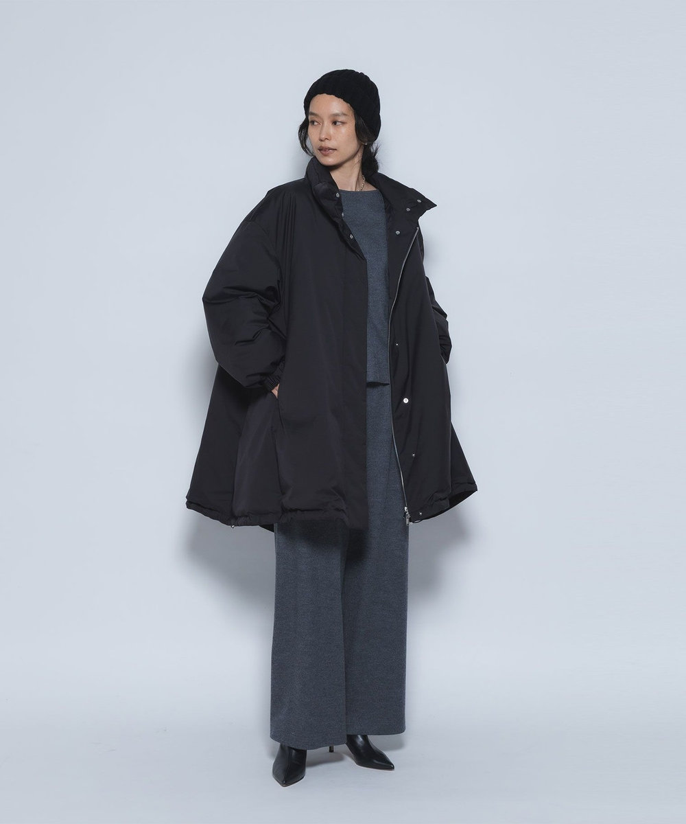 1er Arrondissement テントラインダウンコート ブラック
