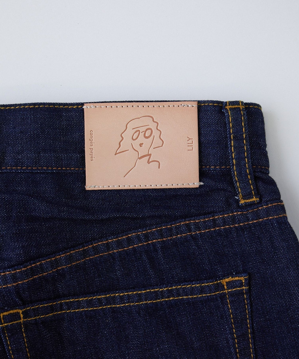 congés payés ADIEU TRISTESSE 11.5ozデニムパンツ インディゴブルー