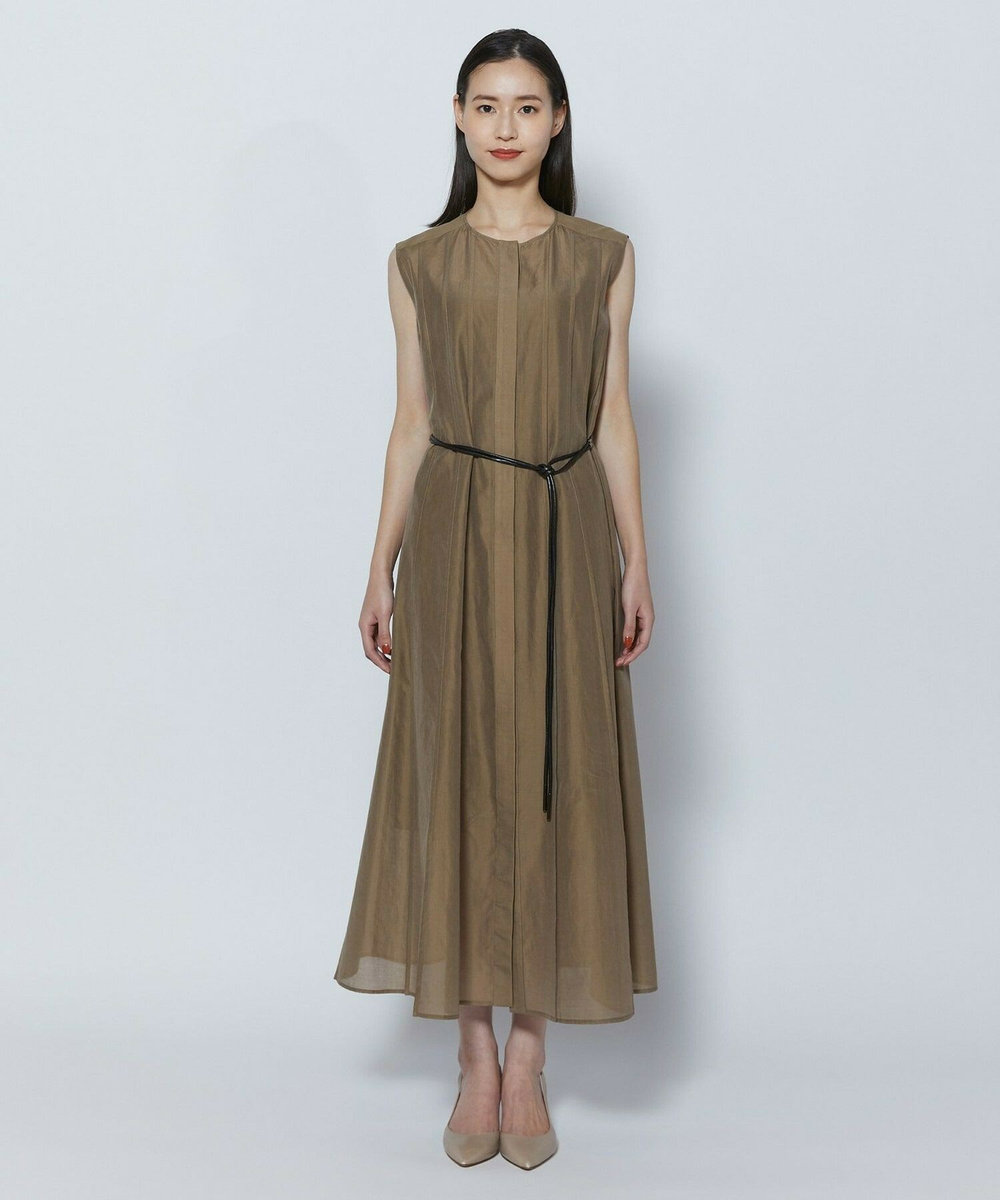 L'EQUIPE COUTURIER C/SEオーガンジーワンピース モカ