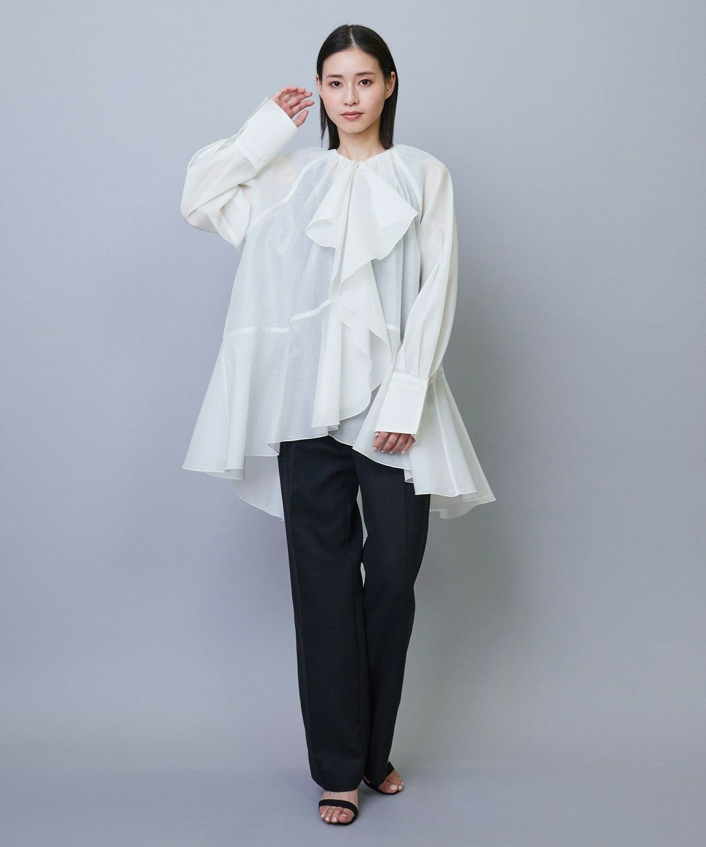 L'EQUIPE COUTURIER 80/2GV二重織パンツ ブラック