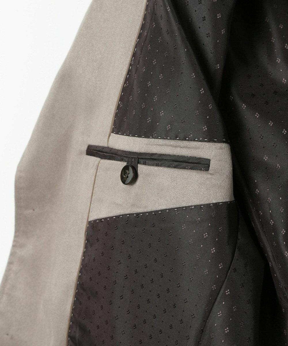 MEN'S BIGI コマスエードストレッチジャケット（セットアップ対応） グレー