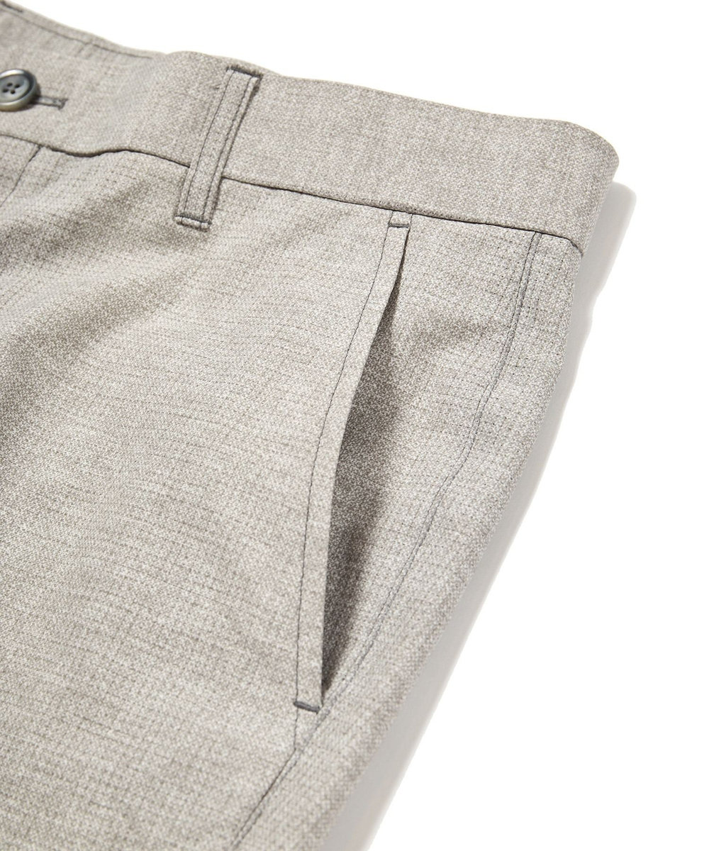 MEN'S BIGI 【ACTIVE TAILOR】COOL DOTSメランジプリントスラックス<セットアップ対応> グレー