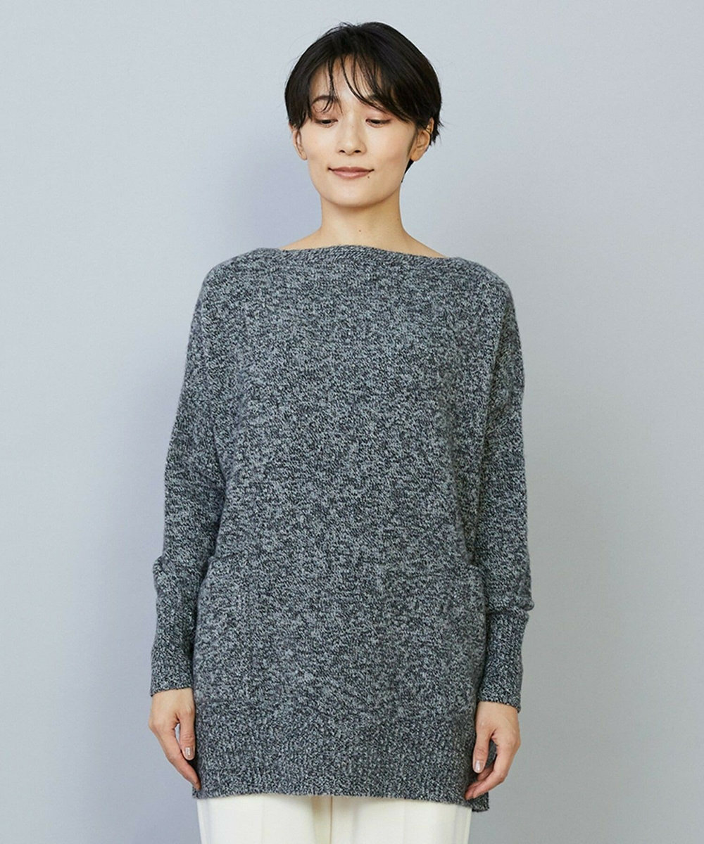 MOGA クーマラムカシミヤボートネックニット グレー系その他