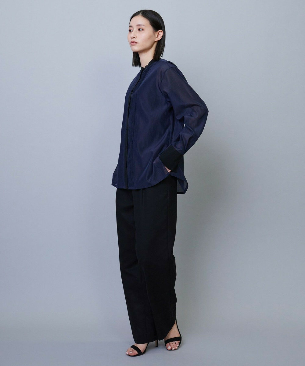 L'EQUIPE COUTURIER 80/2GV二重織パンツ ブラック