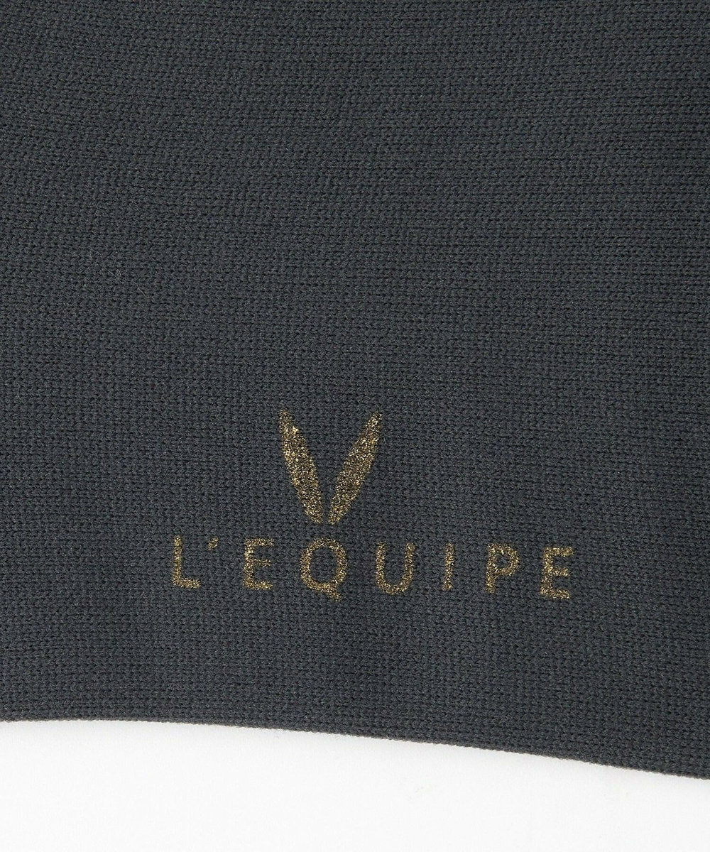 L'EQUIPE ［eclat 2026年5月号掲載商品］重ね履き風ソックス チャコールグレー