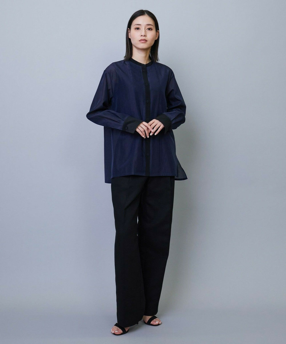 L'EQUIPE COUTURIER 80/2GV二重織パンツ ブラック