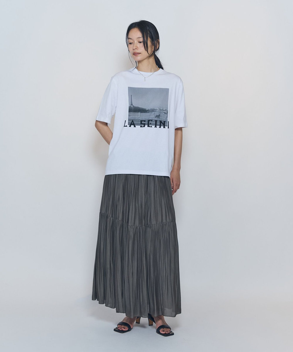1er Arrondissement ティアードスカート カーキ