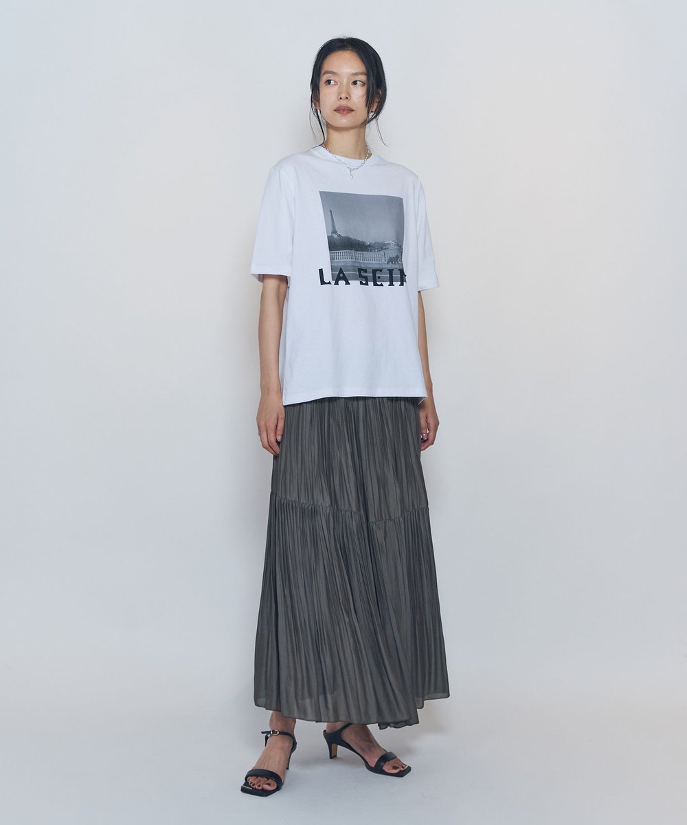 1er Arrondissement ティアードスカート カーキ