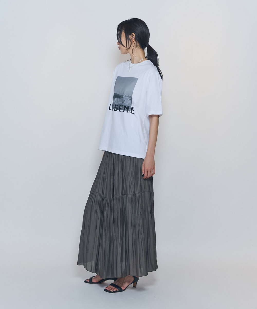 1er Arrondissement ティアードスカート カーキ