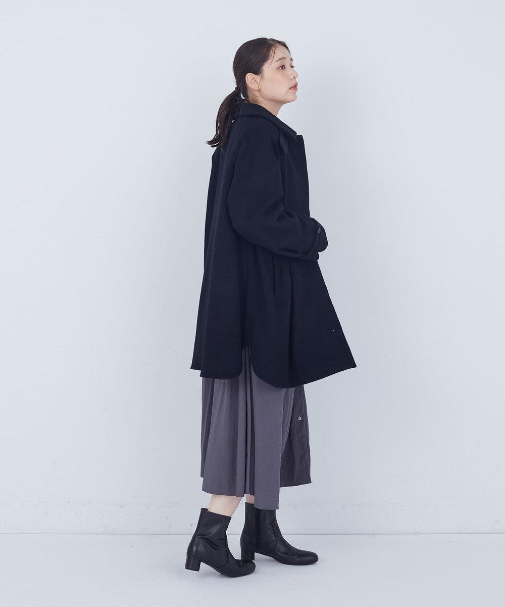 ADIEU TRISTESSE ウールビーバーハーフコート ブラック