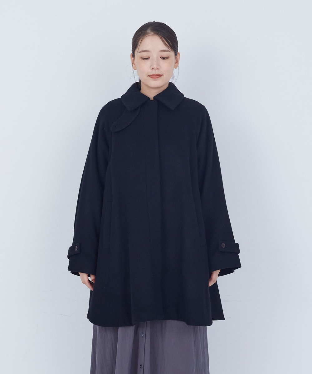 ADIEU TRISTESSE ウールビーバーハーフコート ブラック