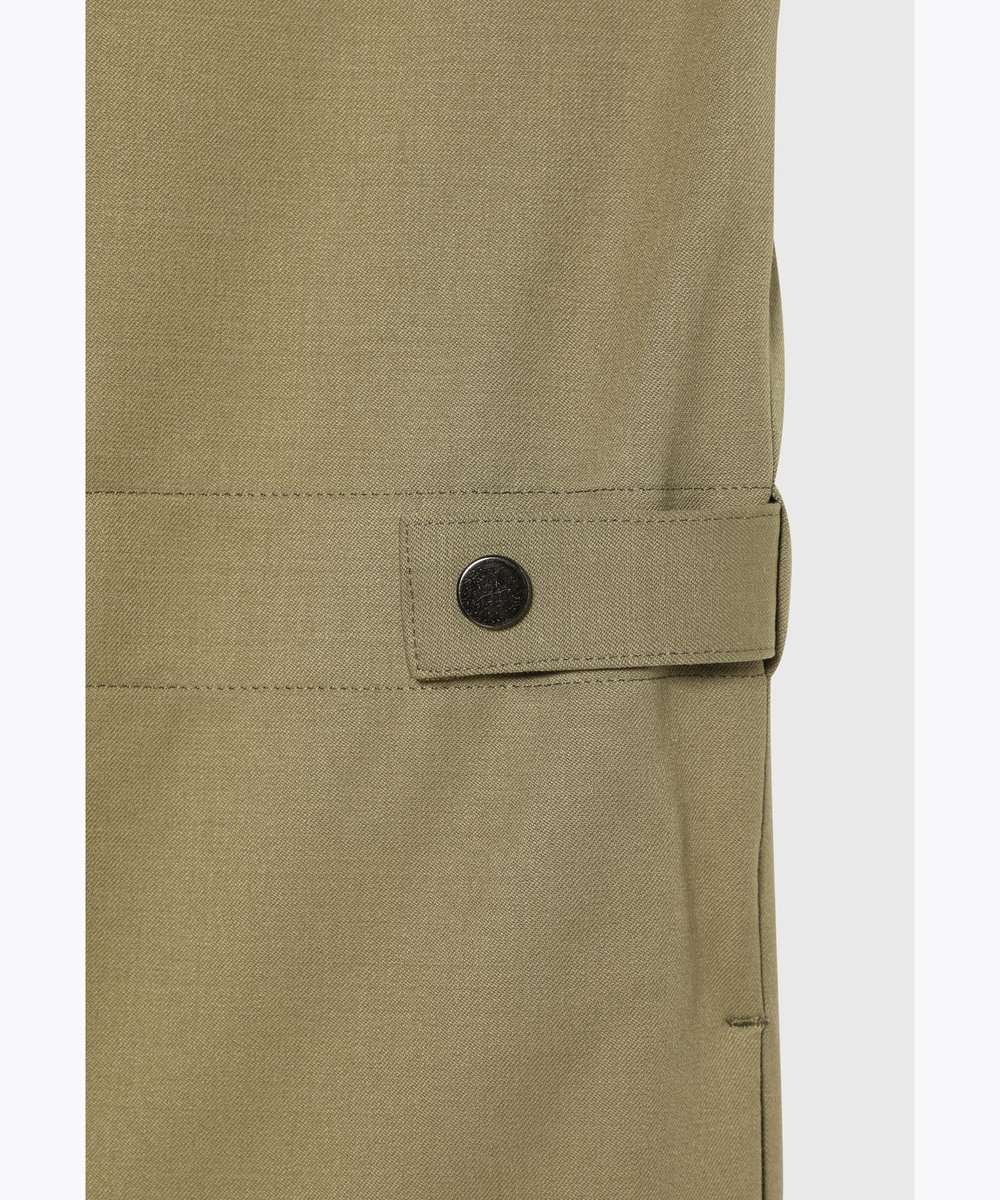 DÉPAREILLÉ WOOL TWILL SHORT SLEEVE COMBINAISON / ウールツイルショートスリーブコンビネゾン ベージュ