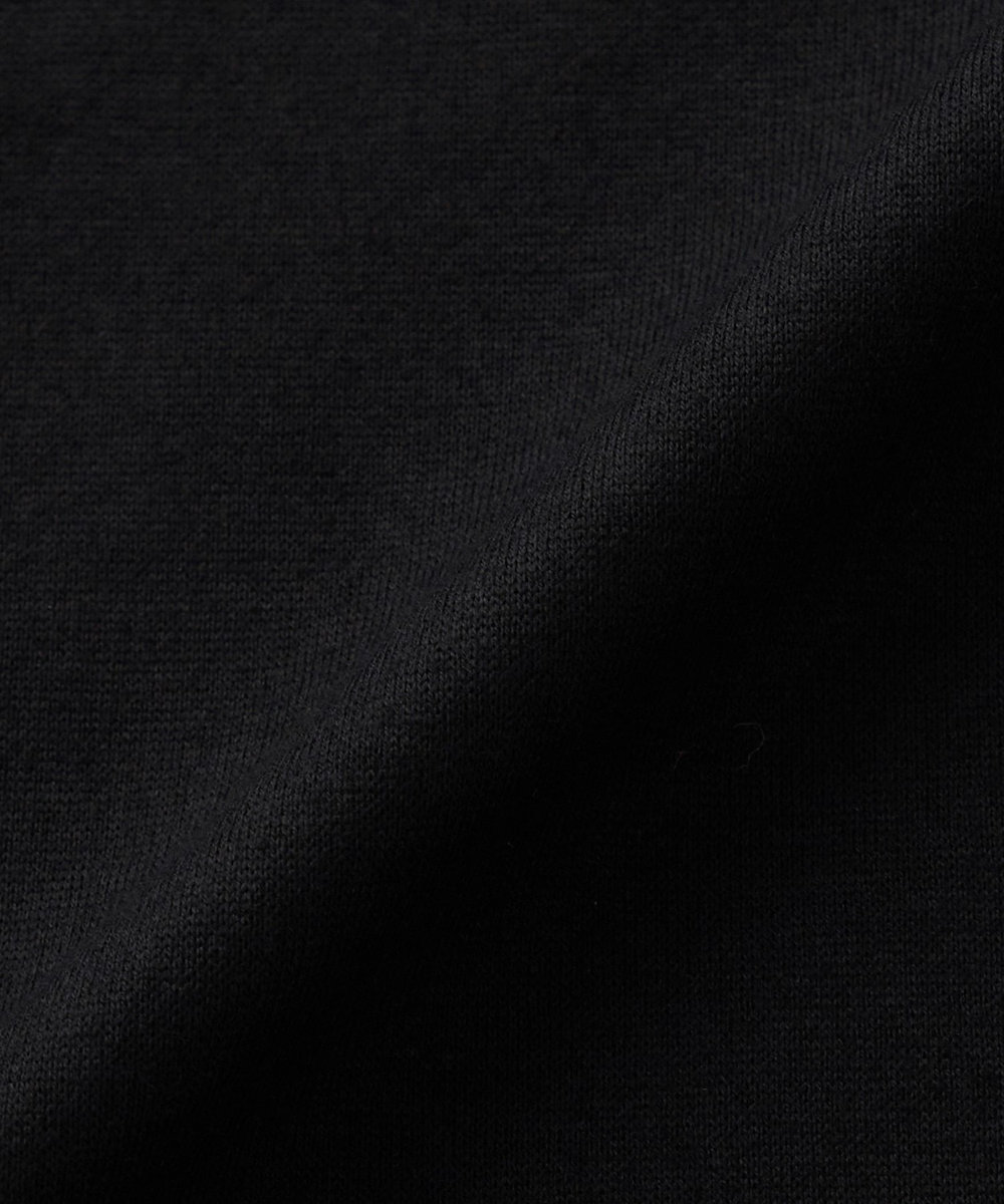 endalence シルケット天竺アシンメトリーカットソー ブラック
