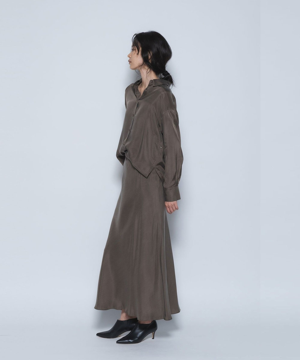 1er Arrondissement キュプラフィブリルマーメイドスカート モカ