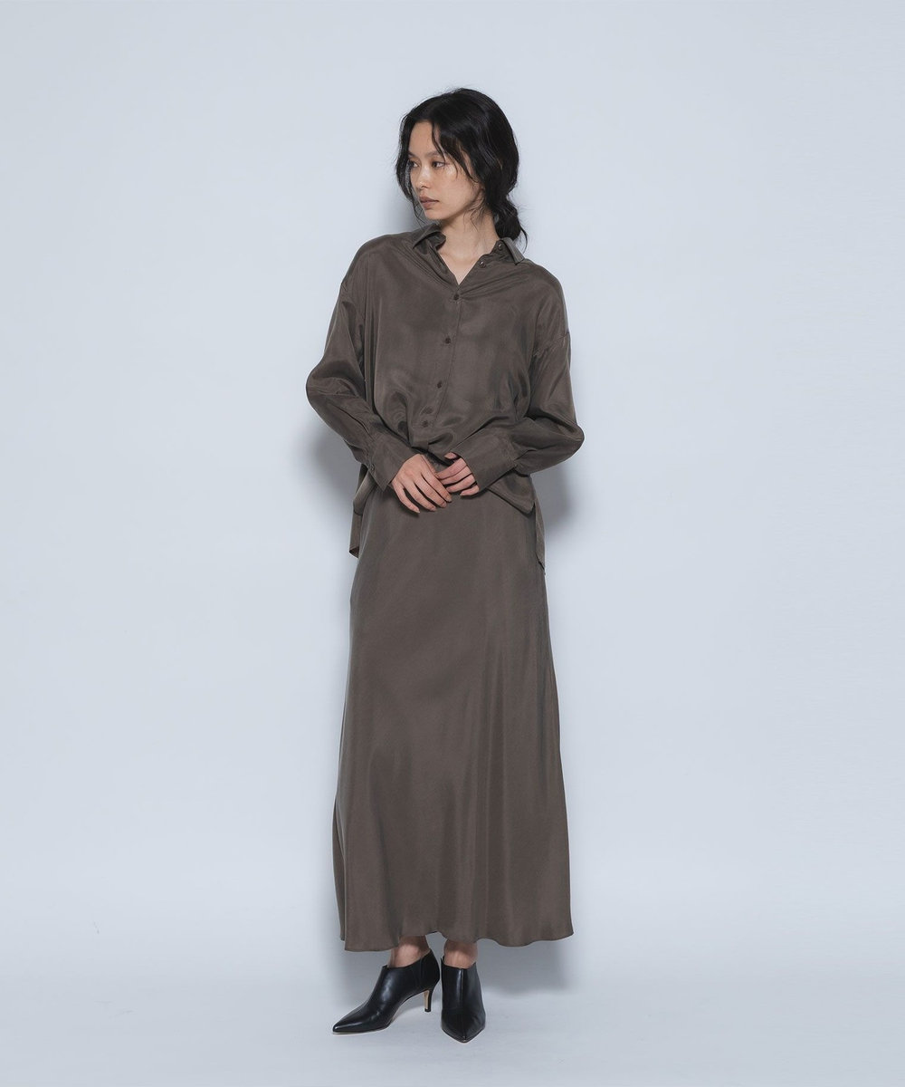 1er Arrondissement キュプラフィブリルマーメイドスカート モカ