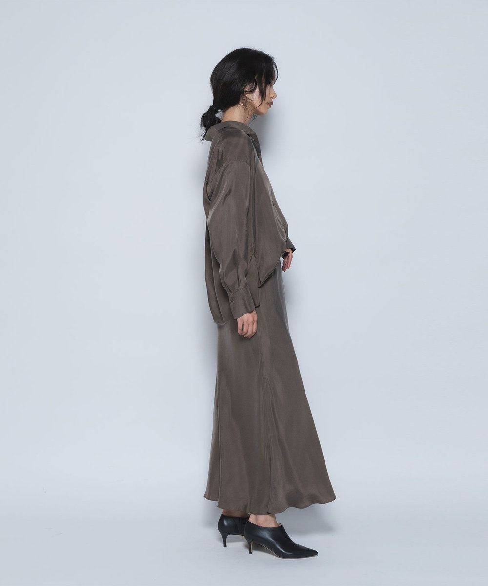 1er Arrondissement キュプラフィブリルマーメイドスカート モカ
