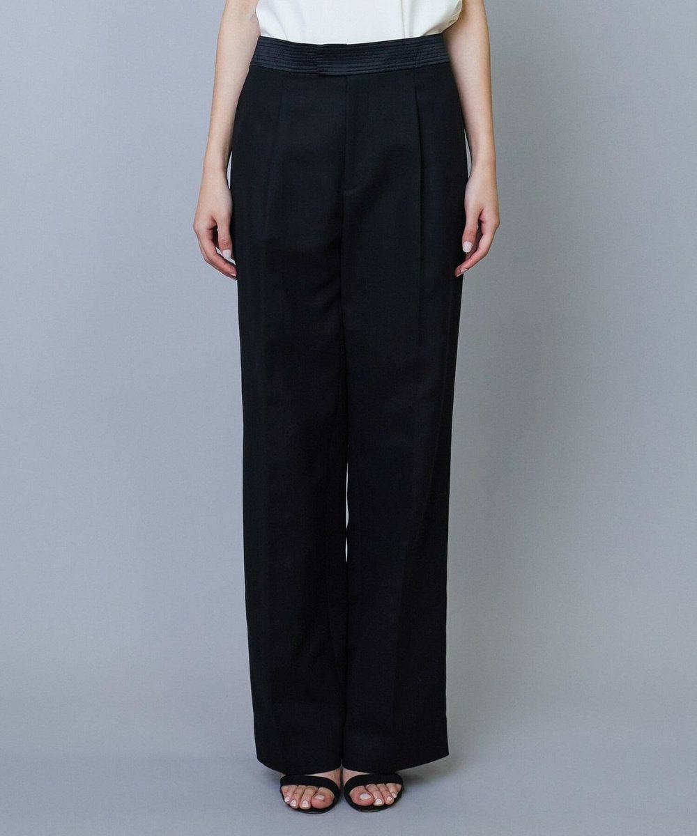 L'EQUIPE COUTURIER 80/2GV二重織パンツ ブラック
