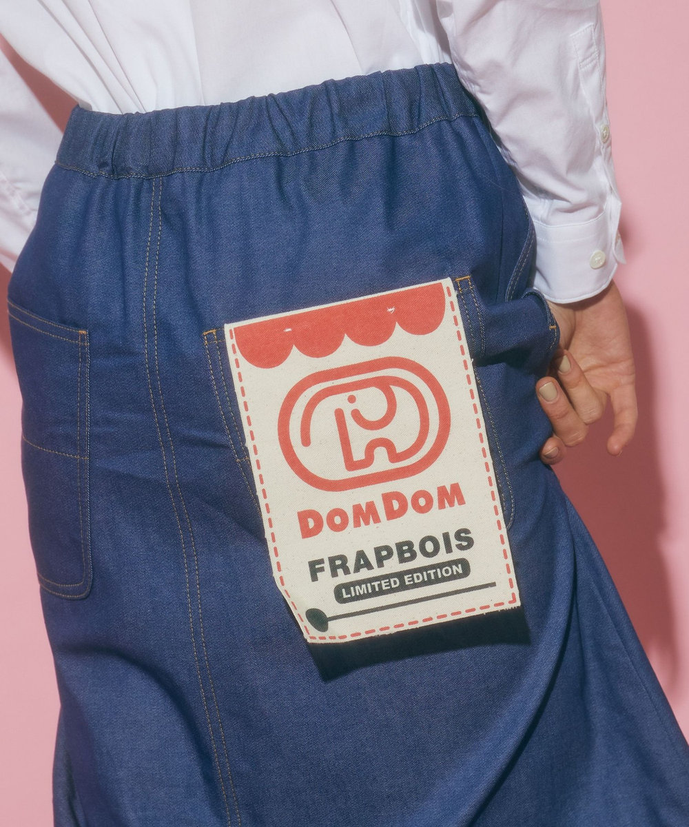 FRAPBOIS ベイカースカート（DOMDOMコラボ） ブルー