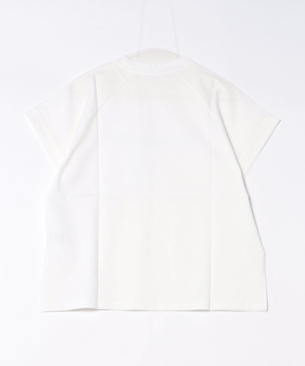 NOWADAYS ドライタッチコットンロゴＴシャツ ホワイト