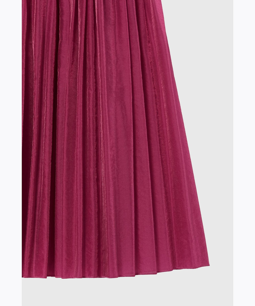 DÉPAREILLÉ ORGANDY TIERED PLEATS SKIRT / オーガンジーティアードプリーツスカート ピンク