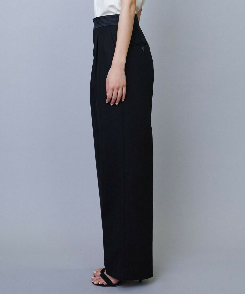 L'EQUIPE COUTURIER 80/2GV二重織パンツ ブラック