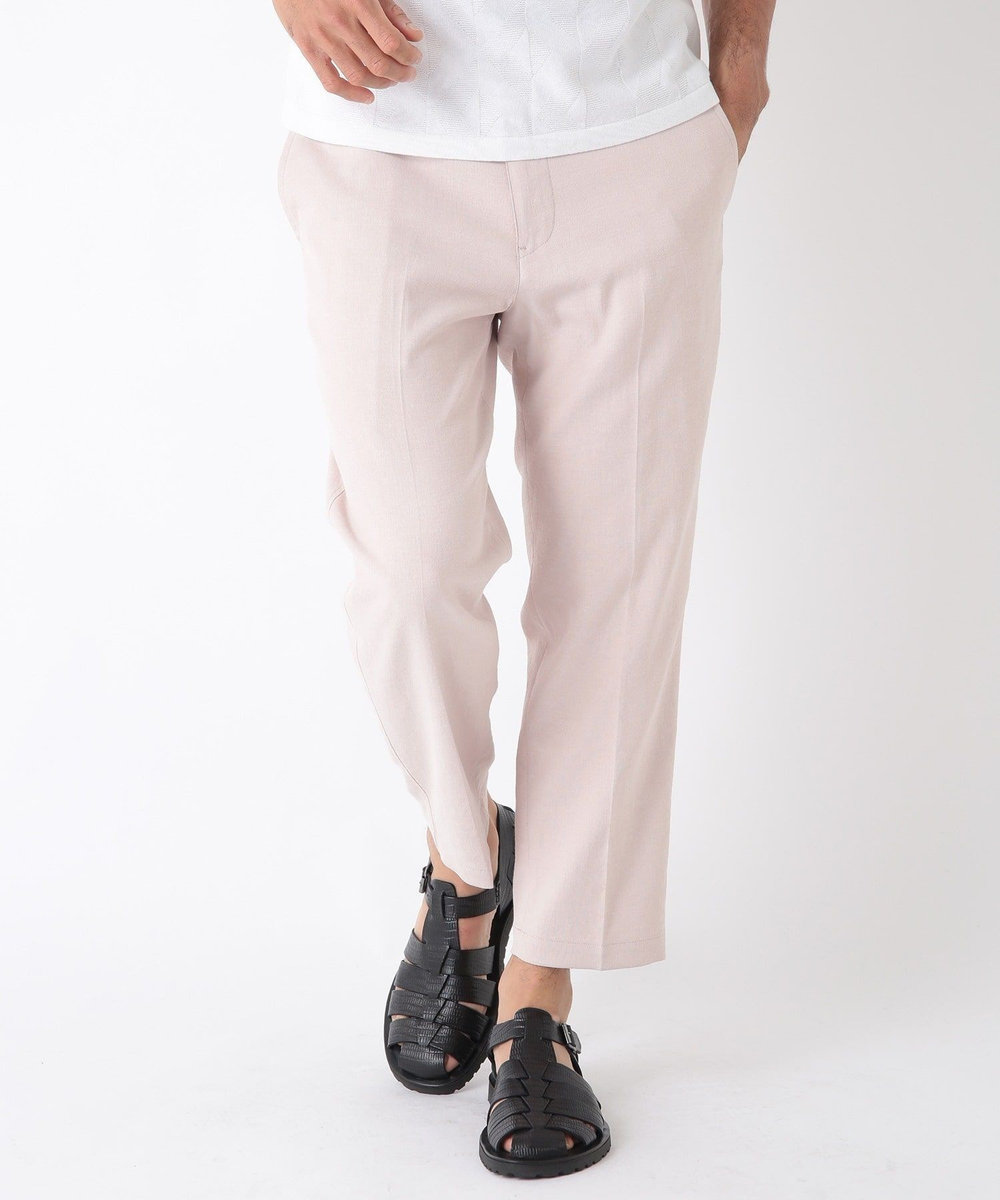 MEN'S BIGI 【BODYSHELL】コットン×リネン アンクル丈パンツ ピンク