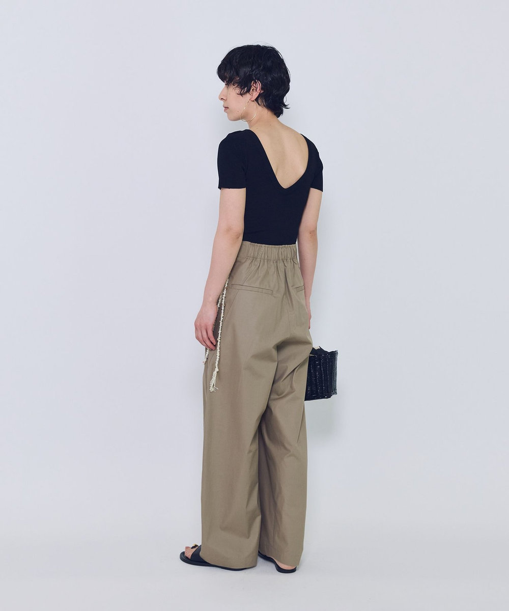 1er Arrondissement ＜NICENICE MOMENT（ナイスナイス モーメント）＞コンパクトTシャツ ブラック