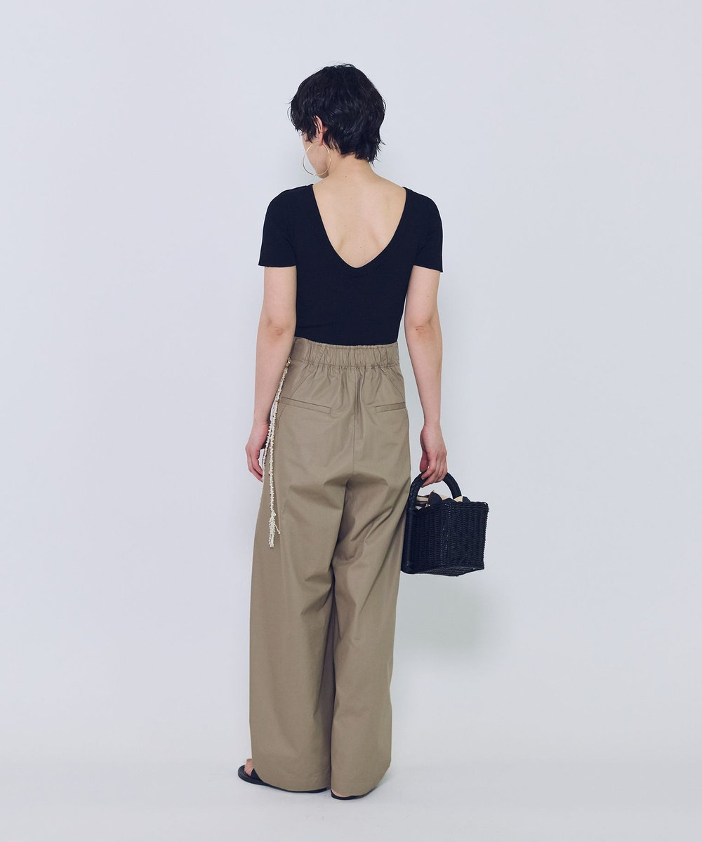 1er Arrondissement ＜NICENICE MOMENT（ナイスナイス モーメント）＞コンパクトTシャツ ブラック