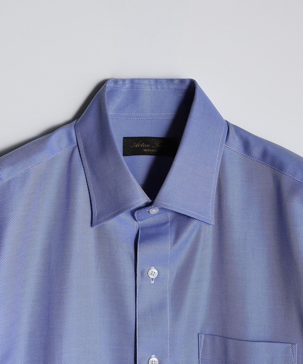 MEN'S BIGI 【ACTIVE TAILOR/アクティブテイラー】コットンツイルドレスシャツ＜イージーケア＞ ブルー