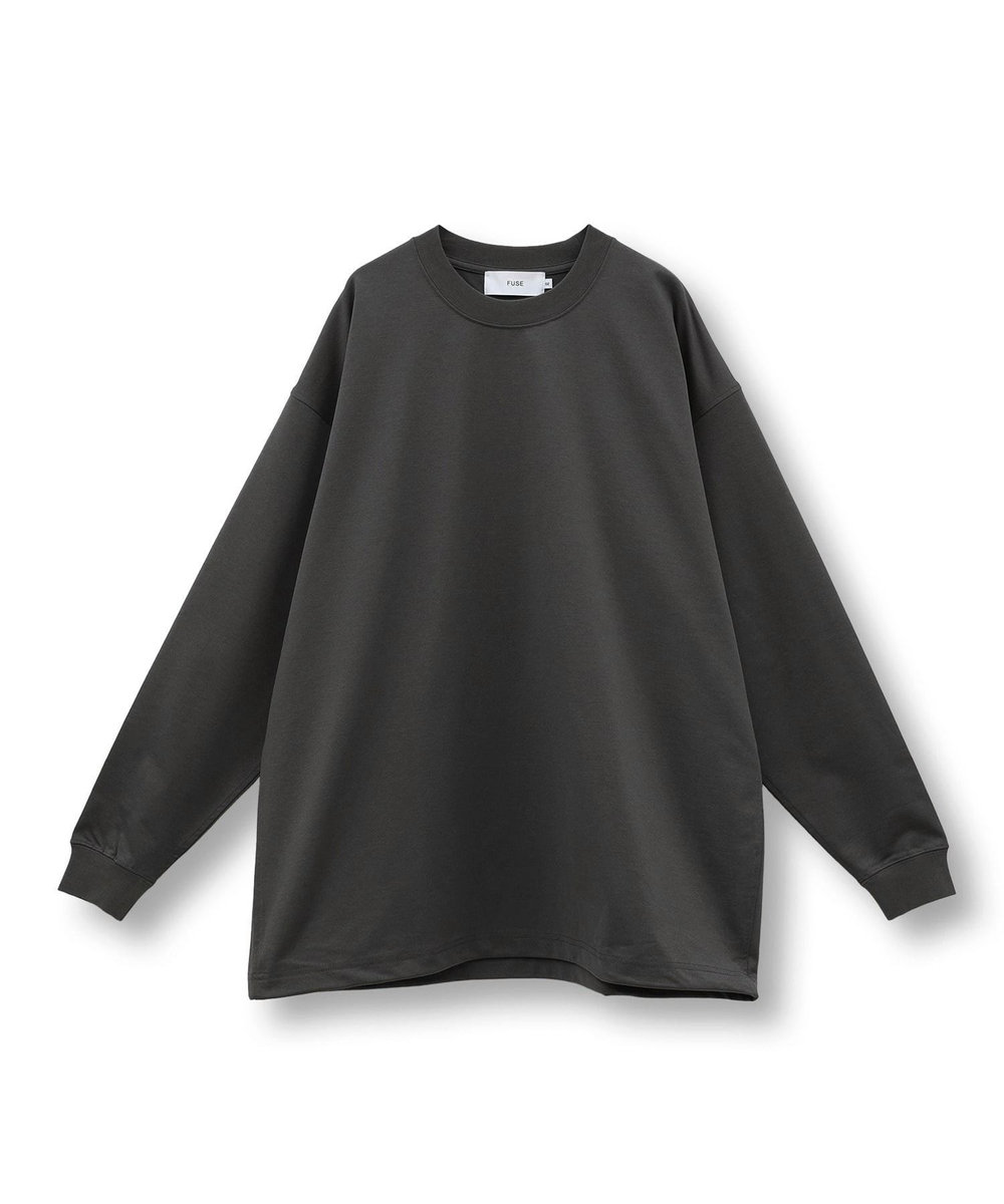 MEN'S BIGI アジャスタブルグロスロングTシャツ＜吸水速乾＞ チャコールグレー