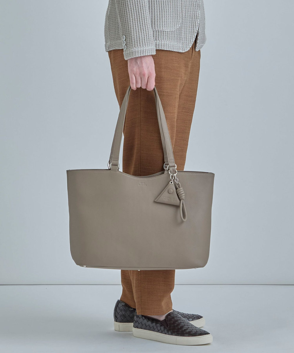 MEN'S BIGI 【SEEKER/シーカー】別注 ソフトレザー2wayトートバッグ グレー系その他