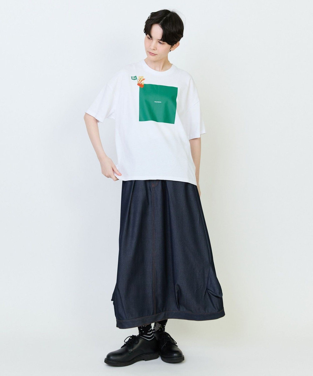 FRAPBOIS プリントTシャツ ホワイト
