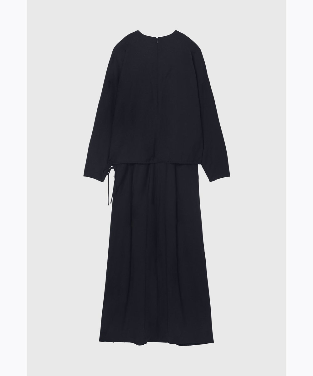 DÉPAREILLÉ WOOL TWO PIECE DRESS /  ウールツーピースドレス ネイビー