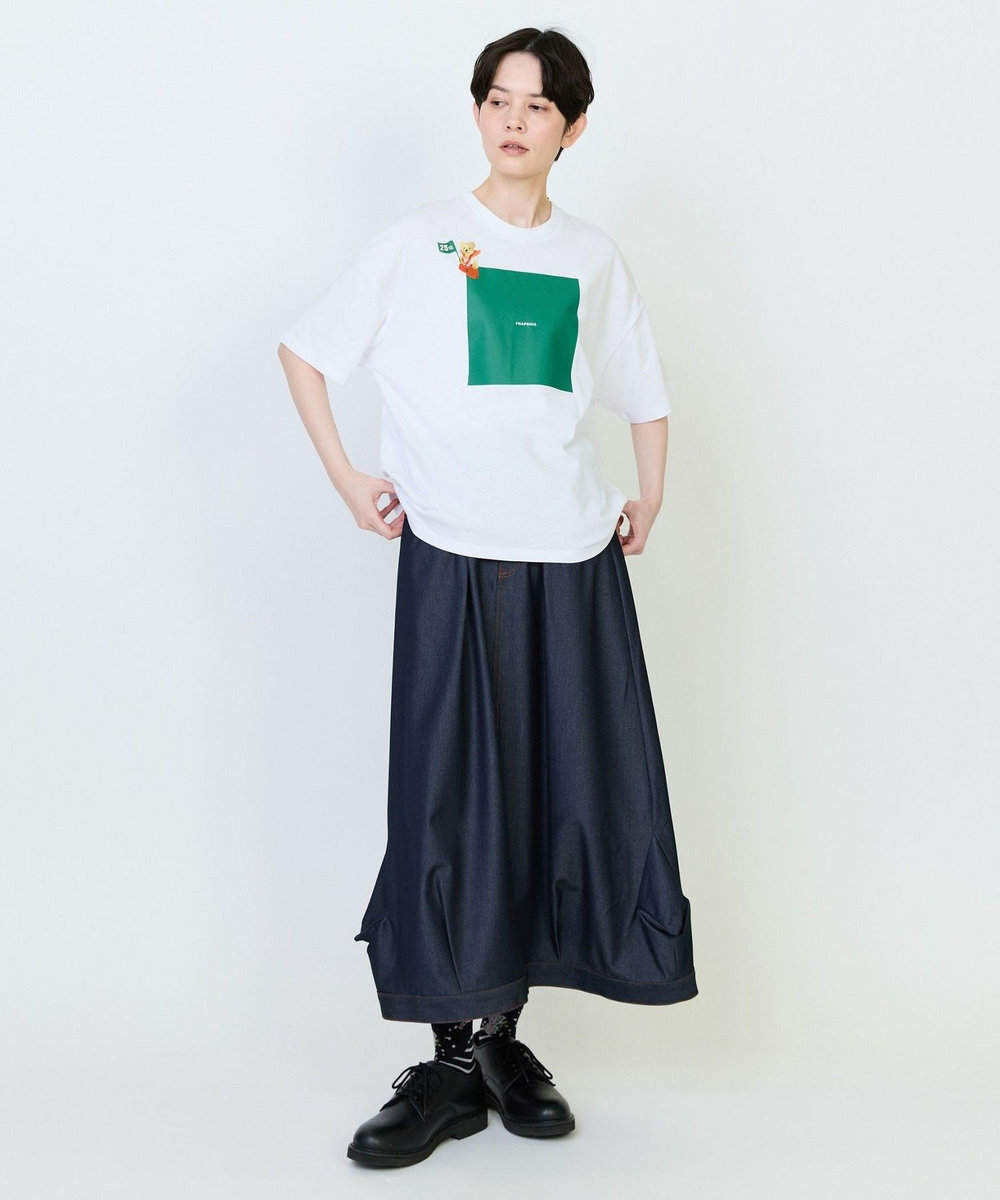 FRAPBOIS プリントTシャツ ホワイト