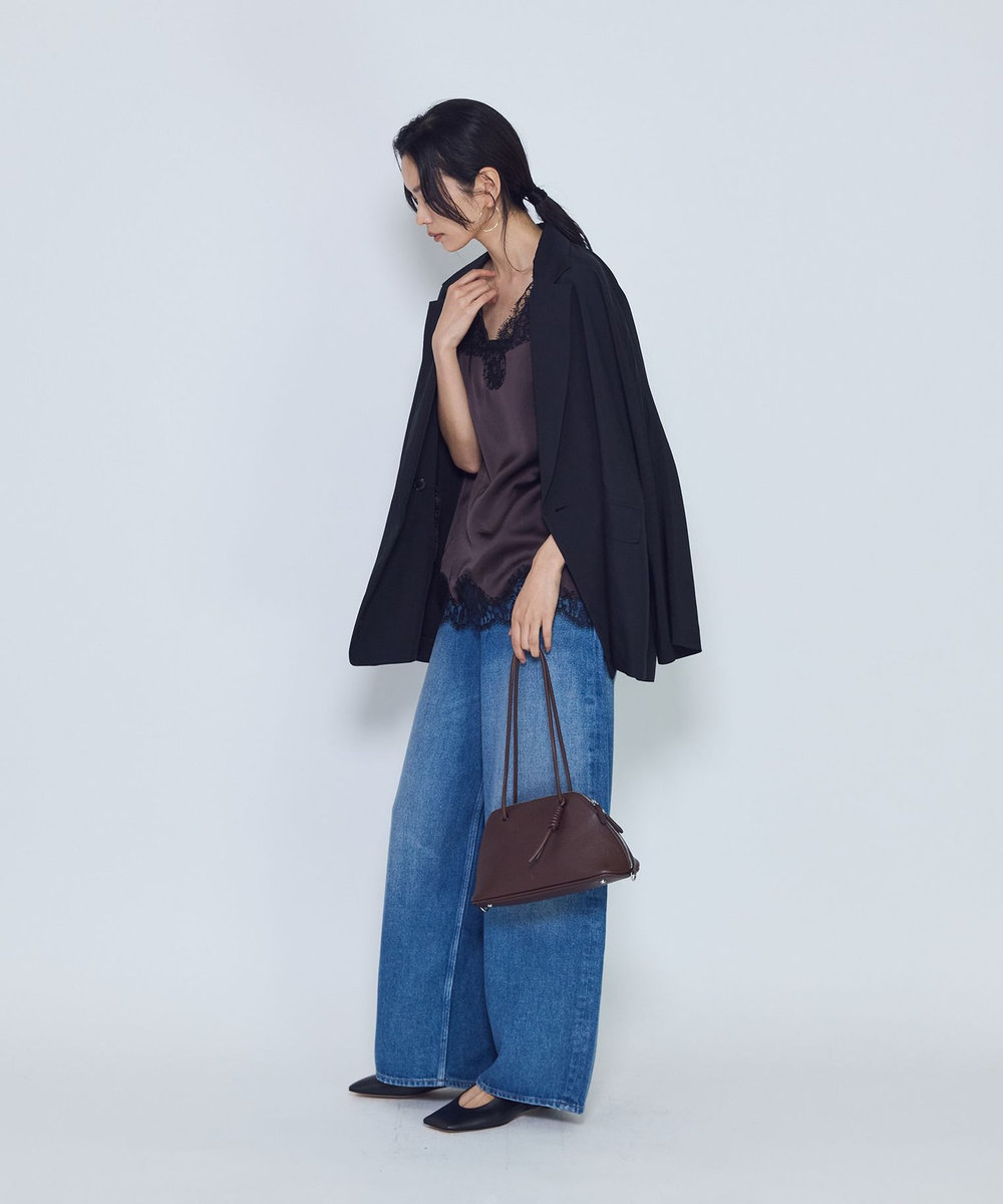 1er Arrondissement ソフトドレープジャケット ブラック