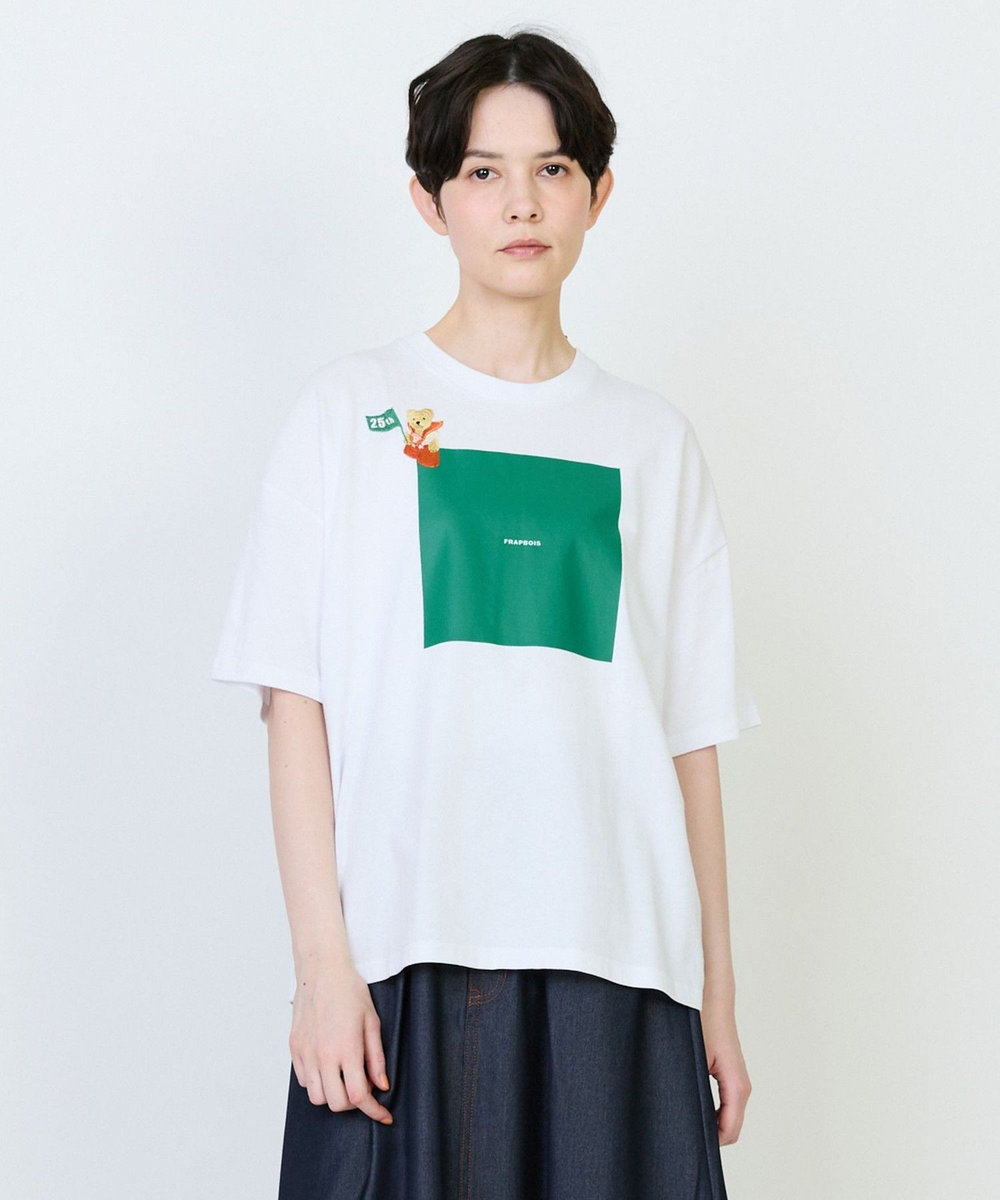 FRAPBOIS プリントTシャツ ホワイト