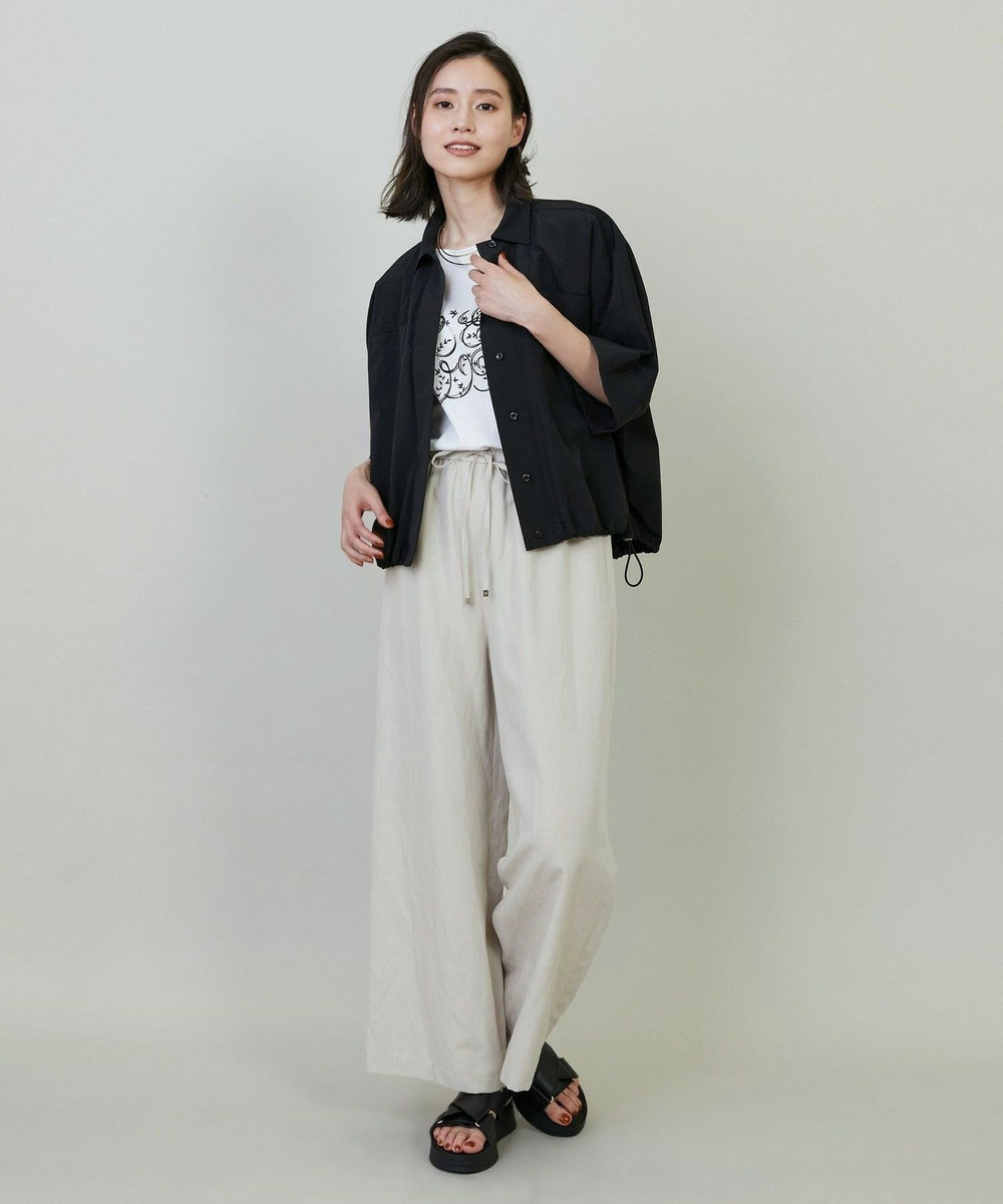 L'EQUIPE Lサイズ（大きいサイズ） 【大きいサイズ】コットンスムースロゴTシャツ ホワイト