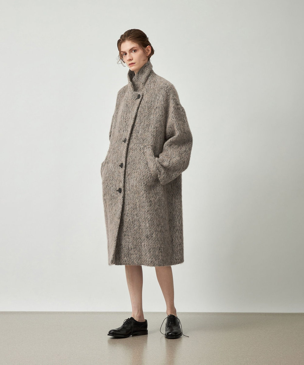 DÉPAREILLÉ SHAGGY CHESTER COAT / シャギーチェスターコート ベージュ