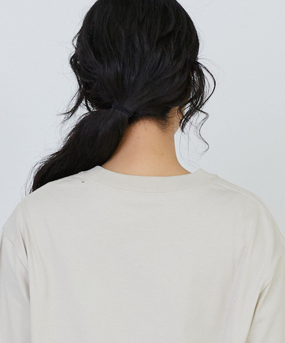 congés payés ADIEU TRISTESSE ドロップショルダーベーシックＴシャツ ベージュ