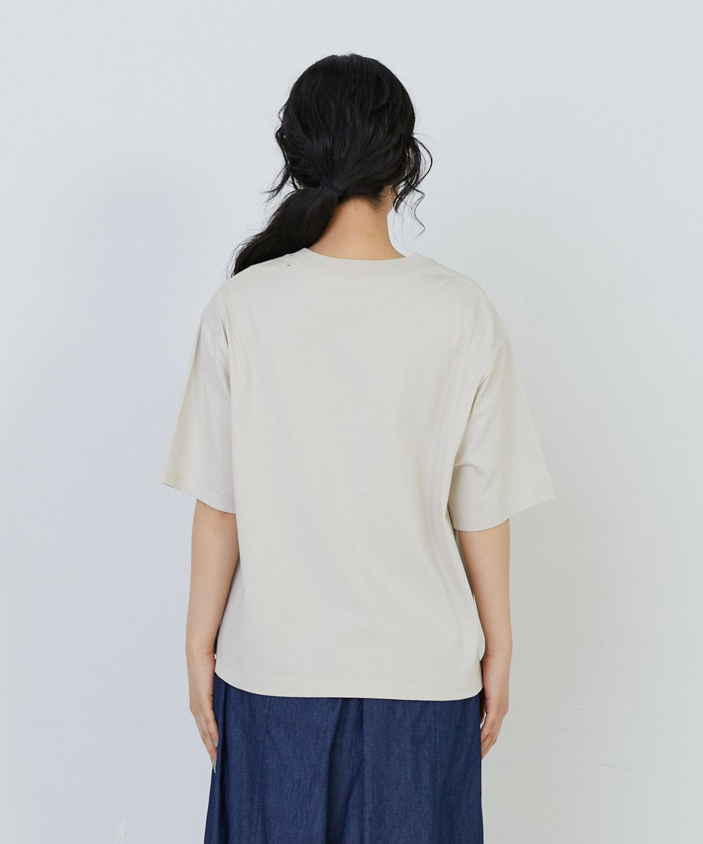 congés payés ADIEU TRISTESSE ドロップショルダーベーシックＴシャツ ベージュ