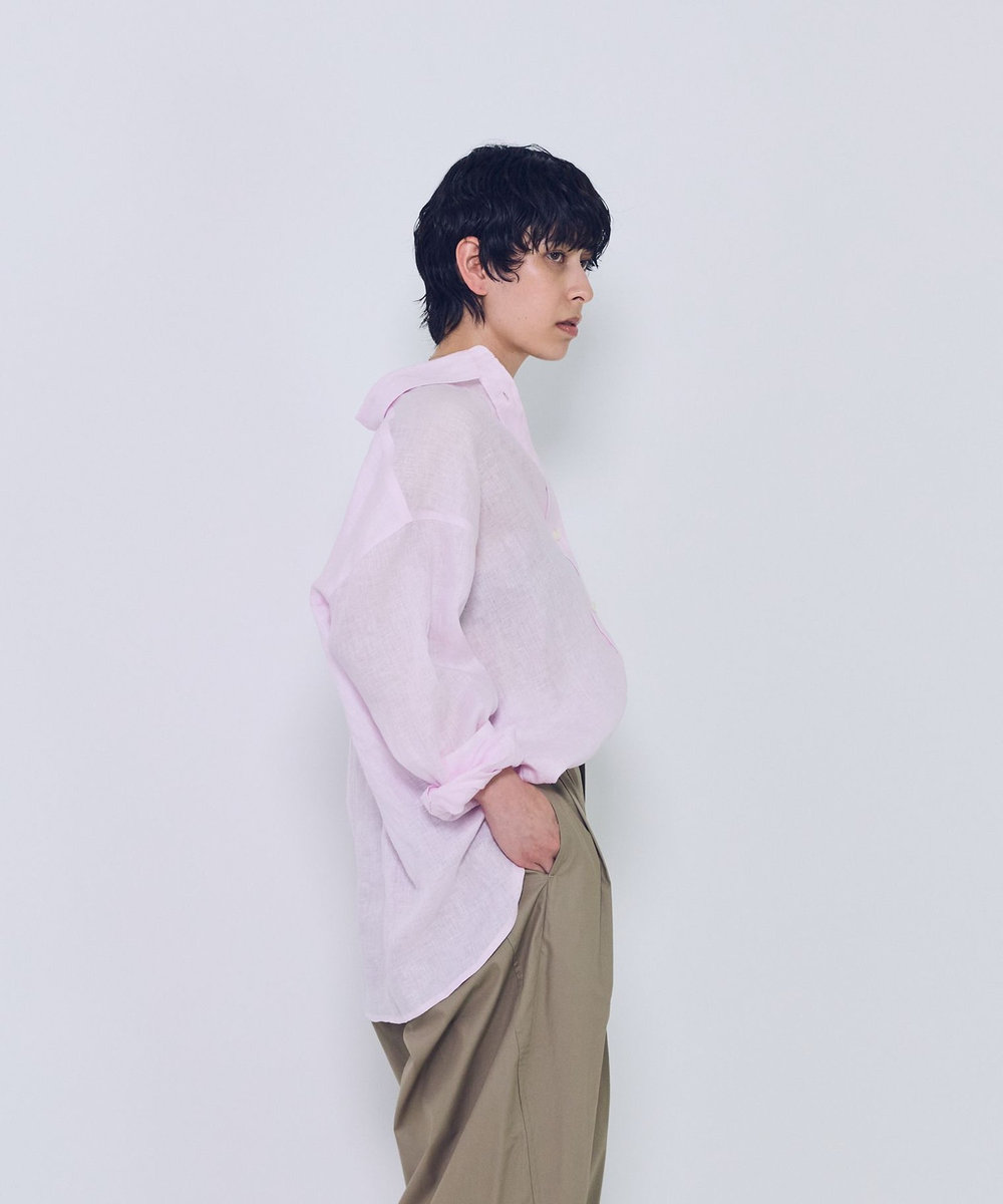 1er Arrondissement 60リネンシャツ ピンク