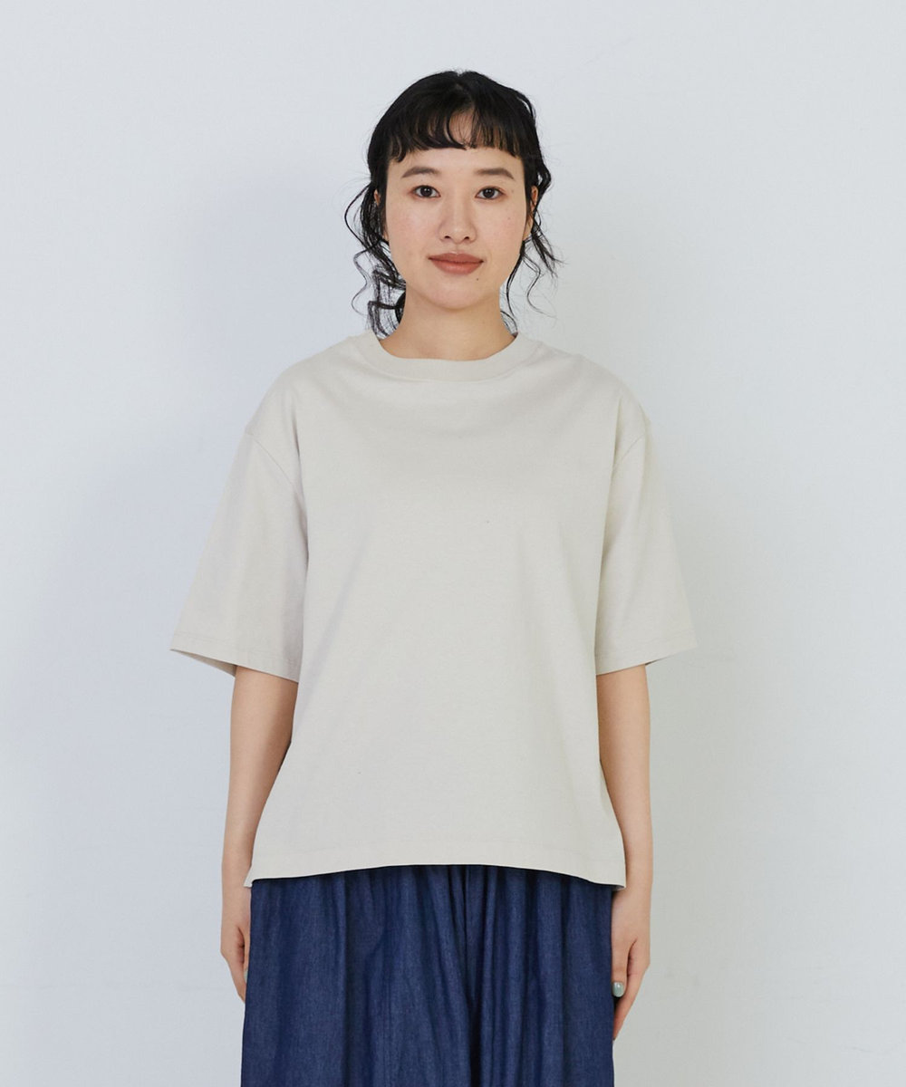 congés payés ADIEU TRISTESSE ドロップショルダーベーシックＴシャツ ベージュ