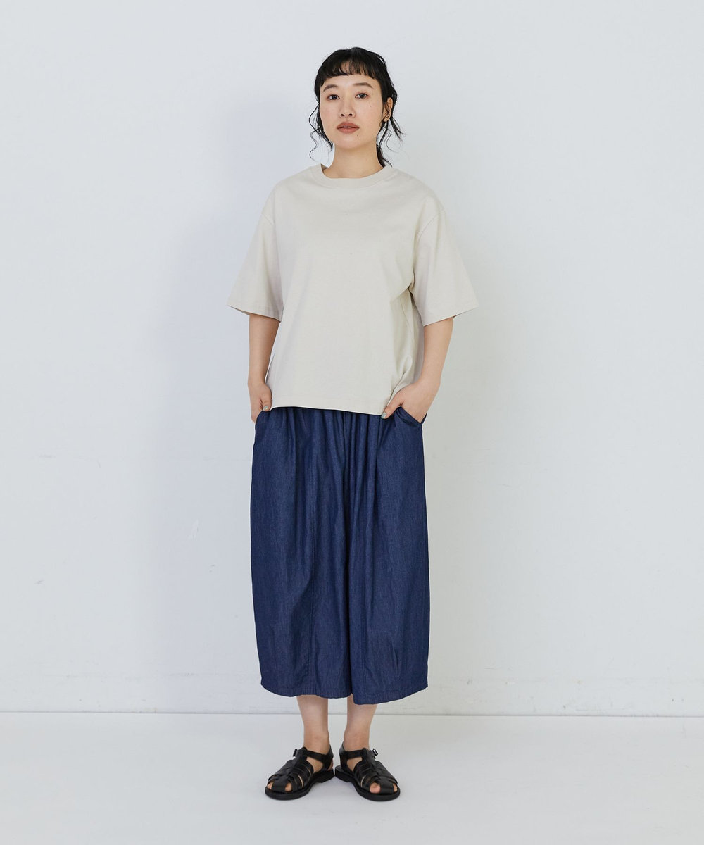 congés payés ADIEU TRISTESSE ドロップショルダーベーシックＴシャツ ベージュ