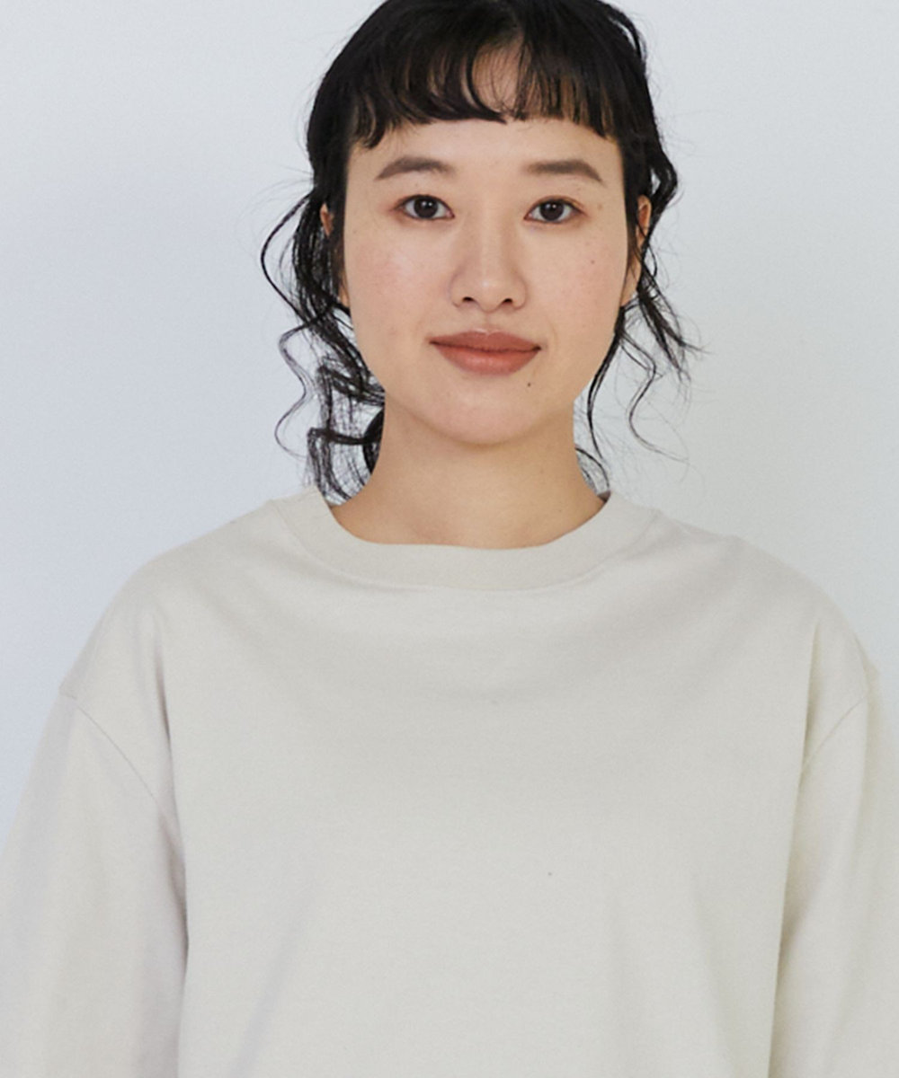 congés payés ADIEU TRISTESSE ドロップショルダーベーシックＴシャツ ベージュ