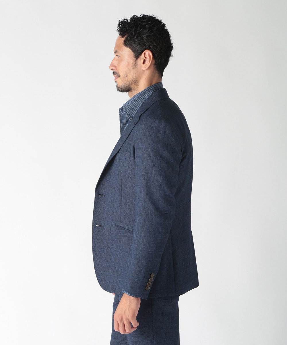 MEN'S BIGI 【ACTIVE TAILOR】ミックスヤーンテーラードジャケット ネイビー