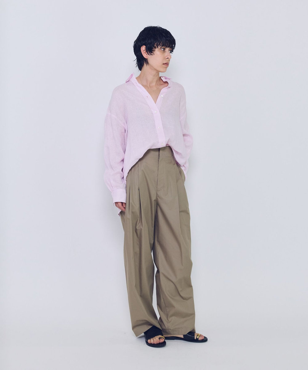 1er Arrondissement 60リネンシャツ ピンク