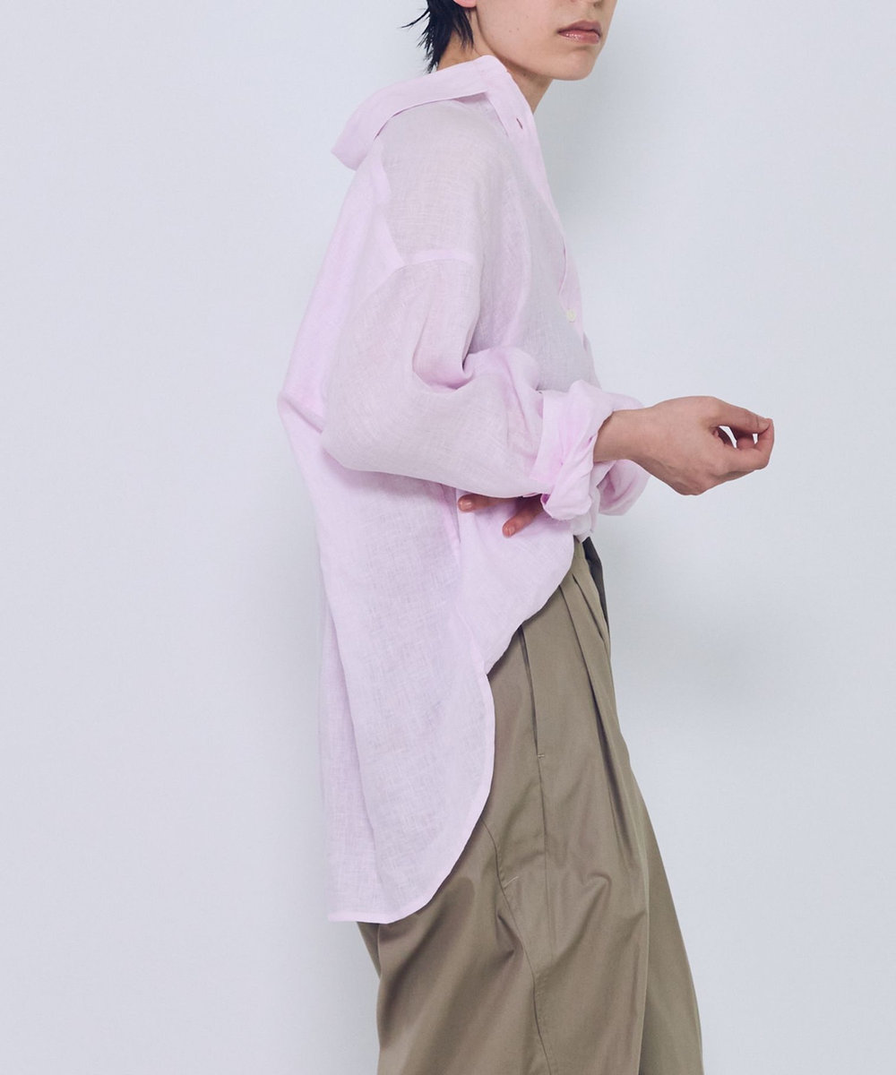 1er Arrondissement 60リネンシャツ ピンク