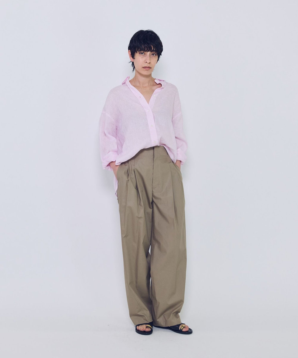 1er Arrondissement 60リネンシャツ ピンク
