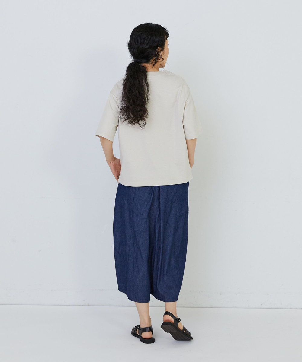 congés payés ADIEU TRISTESSE ドロップショルダーベーシックＴシャツ ベージュ