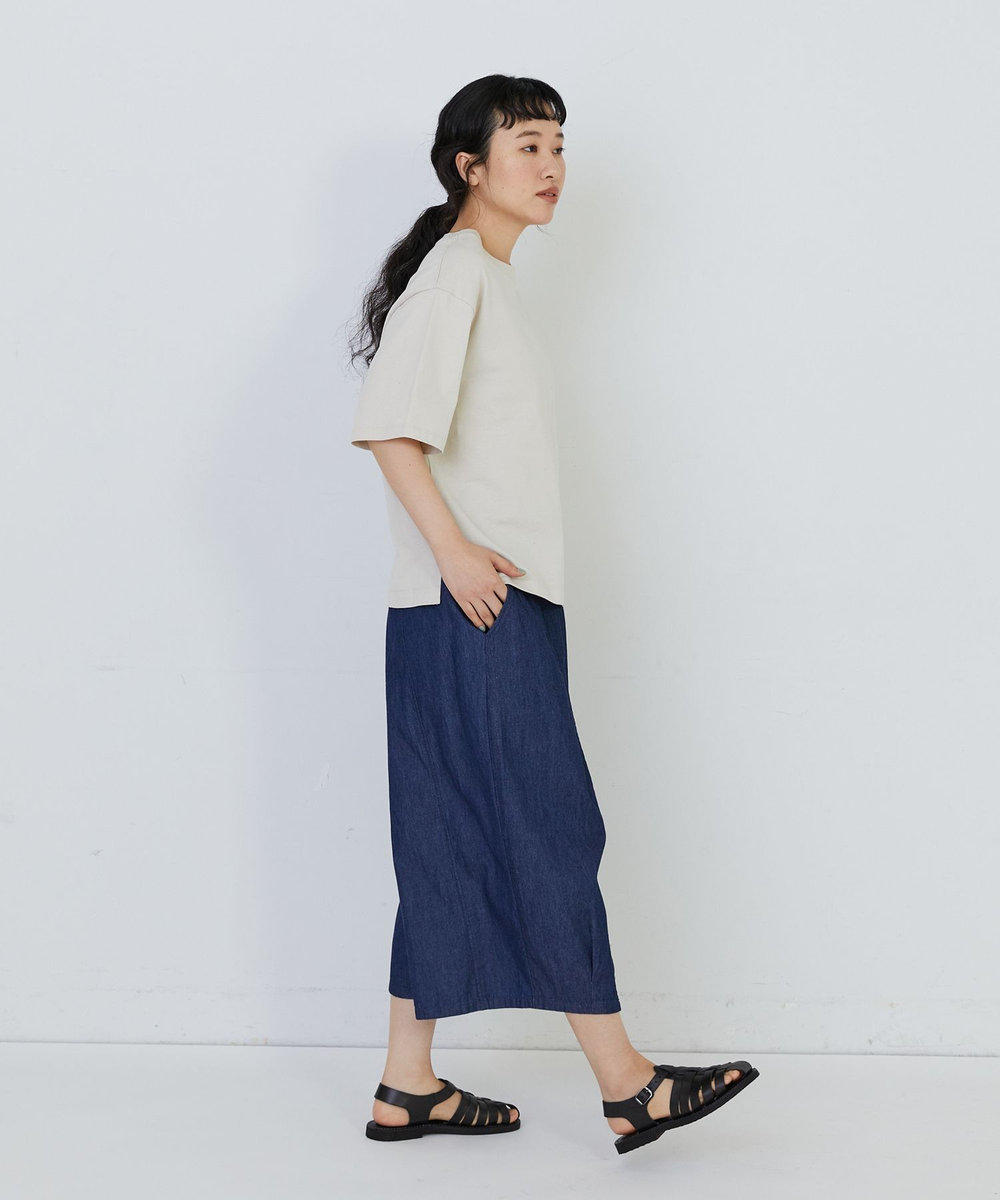 congés payés ADIEU TRISTESSE ドロップショルダーベーシックＴシャツ ベージュ
